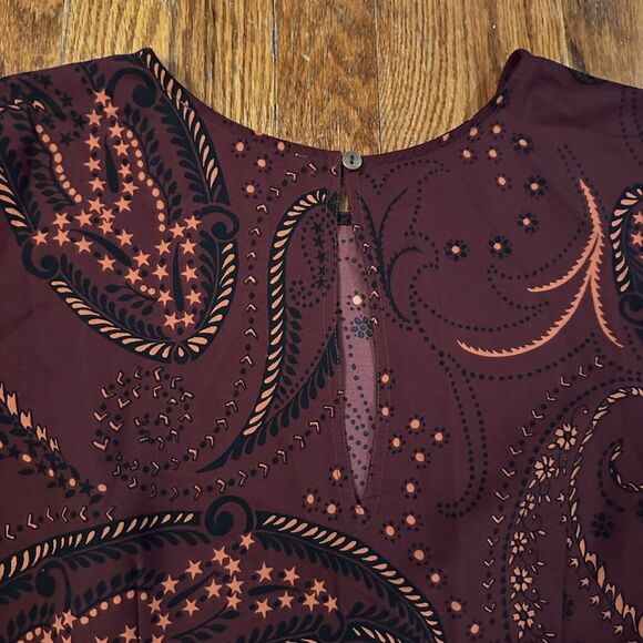 Abercrombie & Fitch Womens Paisley Print A-line Dress With Zipper Closure - Picture 9 of 12